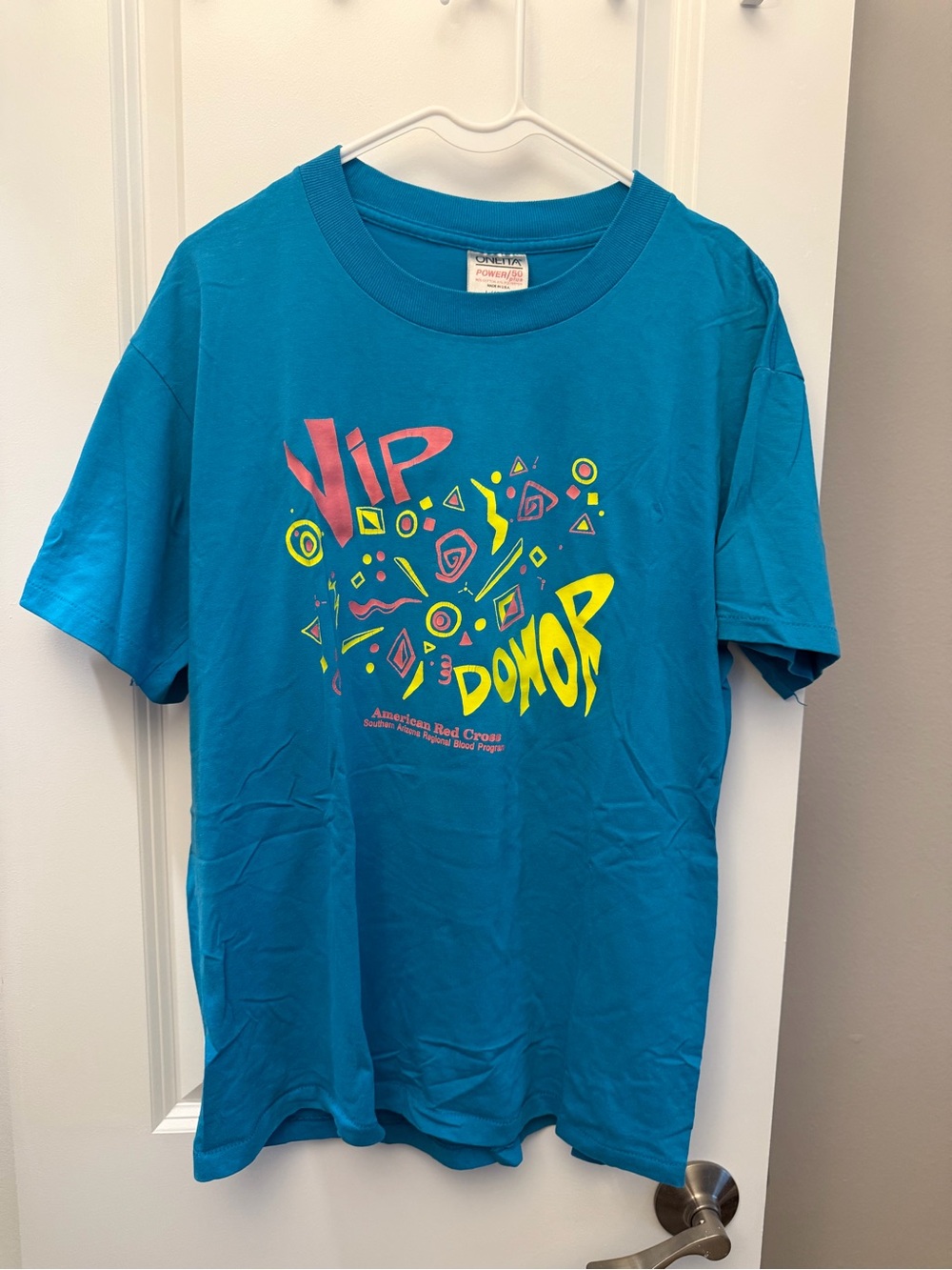 American Red Cross Teal 'VIP Donor' T‑Shirt